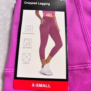 Pink Athletic Capri Leggings